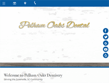 Tablet Screenshot of pelhamoaksdentistry.com